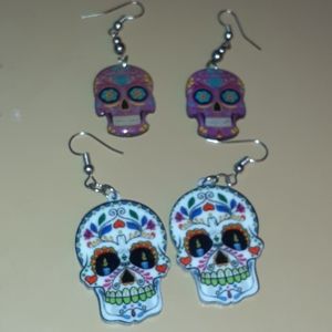 Sugar skull earrings
